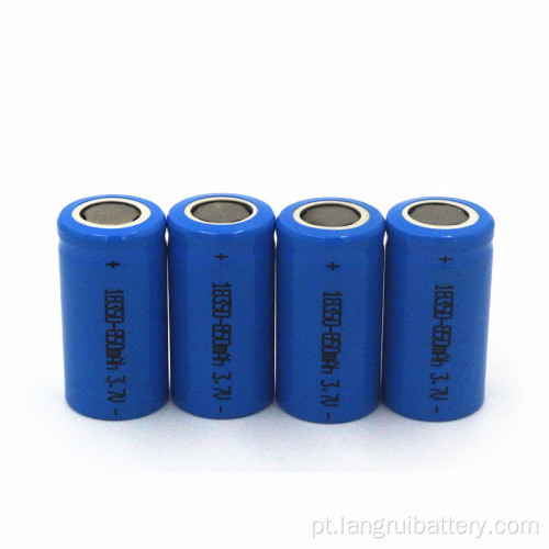 Bateria de lítio de 800mAh recarregável ICR 18350 1,5V Bateria de íons de lítio de 3,7V